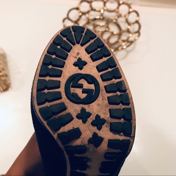 GUCCI Anouk Suede Knee High Boots 323847 - Picture 6 of 8